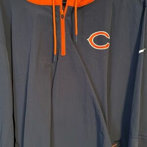 CHICAGO BEARS NIKE MENS 1/4 ZIP JACKET